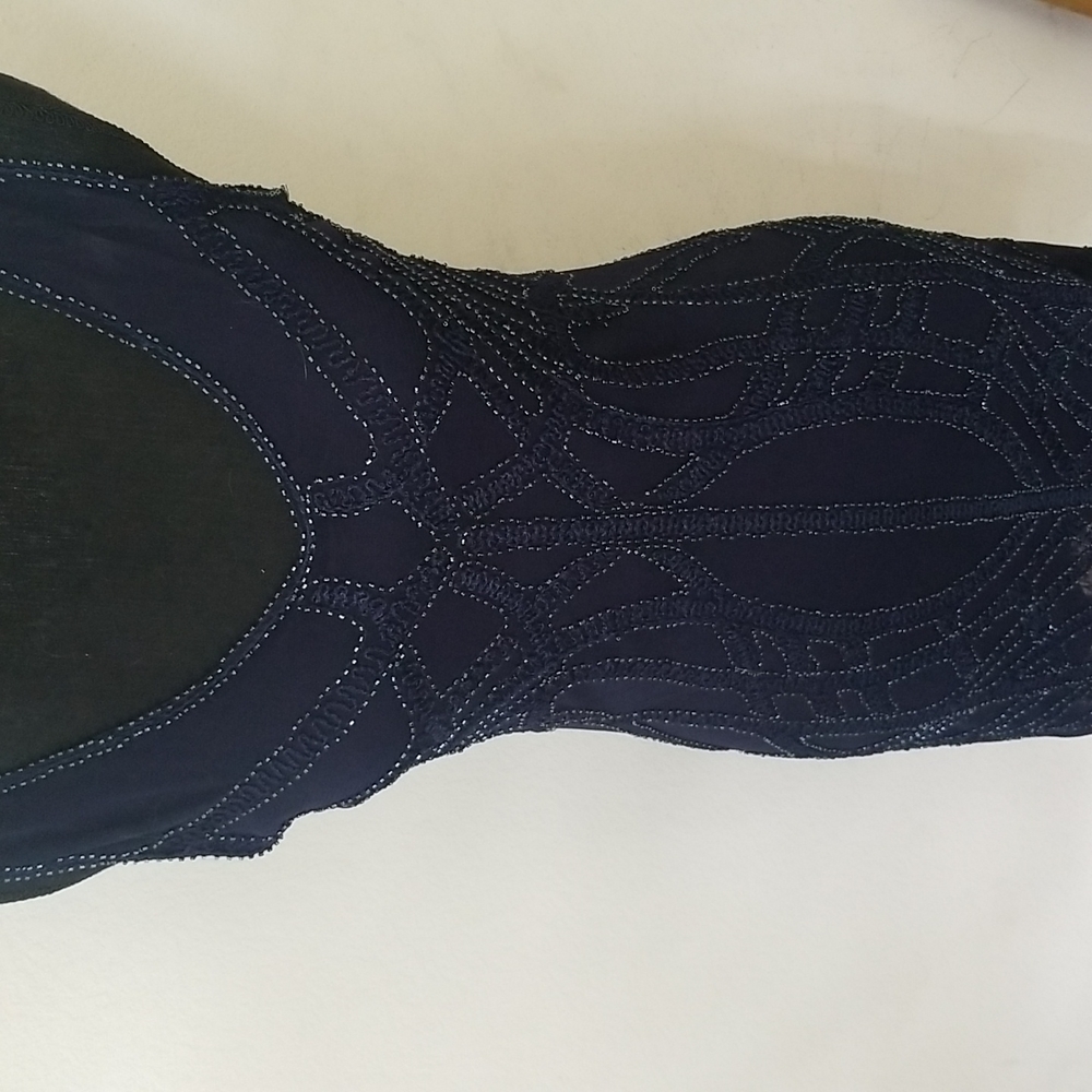 Navy Beaded Dress - Picture 4 of 14